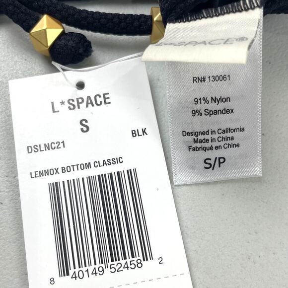 L*Space Lennox Classic Bikini Bottom Black S - Picture 7 of 8